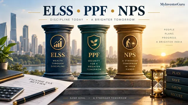 ELSS vs PPF vs NPS: Tax, Lock-in and Suitability